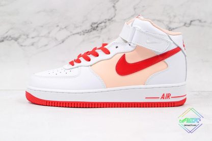Nike Air Force 1 07 Mid White Red Sand