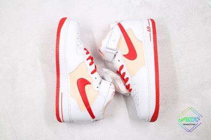 Nike Air Force 1 07 Mid White Red Sand for sale