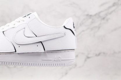 Nike Air Force 1 1 White DIY Customizable swoosh