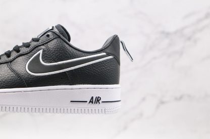 Nike Air Force 1 Black White DH2472-001 swoosh