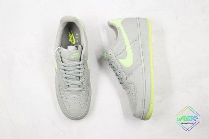 Nike Air Force 1 Low Wolf Grey Volt Green front look