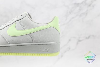 Nike Air Force 1 Low Wolf Grey Volt Green hindfoot