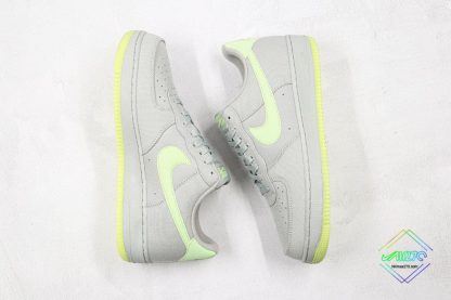 Nike Air Force 1 Low Wolf Grey Volt Green shoes