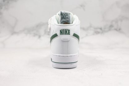 Nike Air Force 1 Mid White Gorge Green heel
