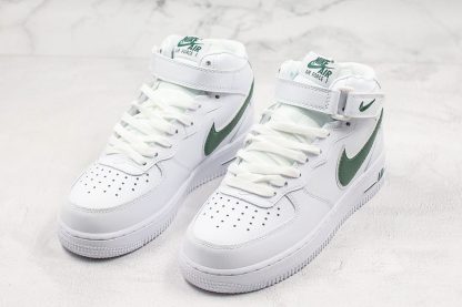 Nike Air Force 1 Mid White Gorge Green overall
