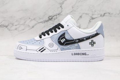 Nike Air Force 1 PS5 Buttons White Gray