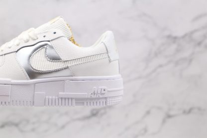 Nike Air Force 1 Pixel Summit White lateral panel swoosh