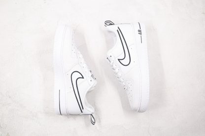 Nike Air Force 1 White Black Out Line for sale