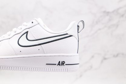 Nike Air Force 1 White Black Out Line swoosh