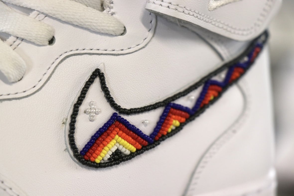 Nike Air Force One beaded sneakers