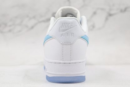 Nike Sportswea Air Force 1 Low White Light Blue 3M Heel