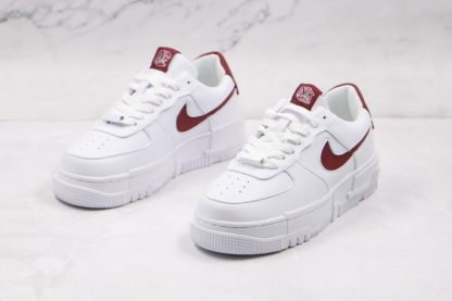 shop Air Force 1 Low Pixel SE White Burgundy