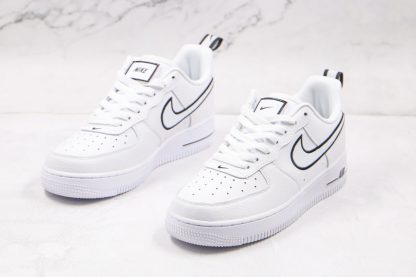 shop Nike Air Force 1 White Black Out Line
