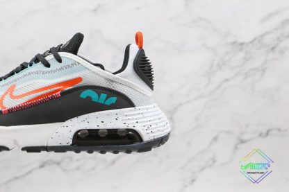 Air Max 2090 White Black Aquamarine Turf Orange sneaker