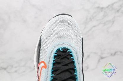 Air Max 2090 White Black Aquamarine Turf Orange vamp