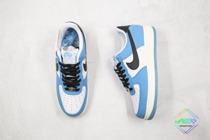 Nike Air Force 1 Low Color-Blocking White UNC Black swoosh