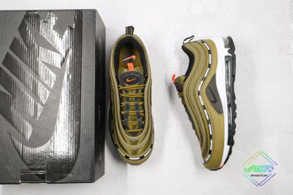 Nike Air Max 97 UNDFTD Black Militia Green tongue