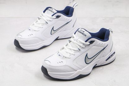 Nike Air Monarch IV White Metallic Silver sneaker for sale online