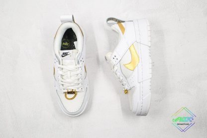 Nike Dunk Low Disrupt Metallic Gold tongue tab