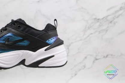 Nike M2K Tekno ESS Essential Black Blue hindfoot