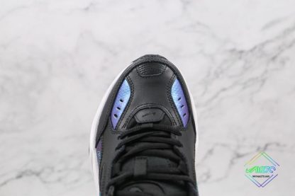 Nike M2K Tekno ESS Essential Black Blue toebox