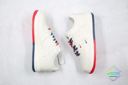 panling Nike Air Force 1 07 Low Beige Red Navy