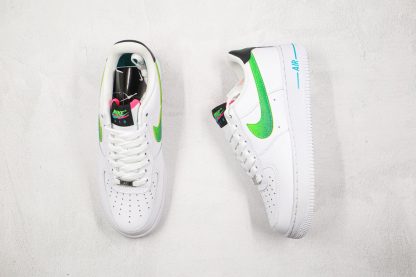 Air Force 1 '07 White Aquamarine Neon fron look