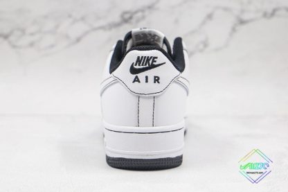 Air Force 1 Low Contrast Stitching White Black heel