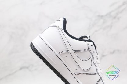 Air Force 1 Low Contrast Stitching White Black swoosh