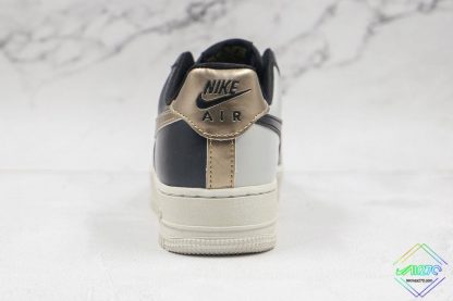 Air Force 1 Low Metallic Cool Grey back heel