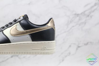 Air Force 1 Low Metallic Cool Grey gold swoosh