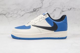 Air Force 1 Low White Blue Upside Down Swoosh