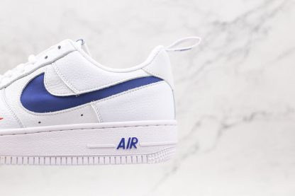Air Force 1 White University Red Midnight Navy shoes