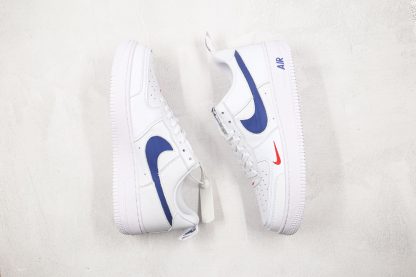 Air Force 1 White University Red Midnight Navy swoosh