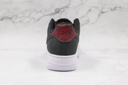 Nike Air Force 1 07 Black Smoke Grey back heel look