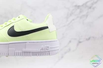 Nike Air Force 1 Barely Volt black