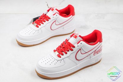 Nike Air Force 1 Coca Cola White Red overall