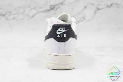 Nike Air Force 1 Essential White Black Mini Gold heel