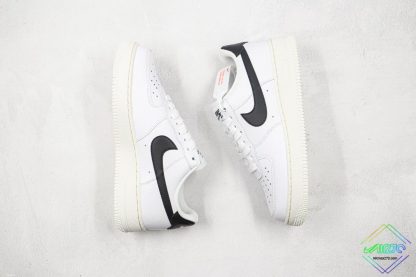 Nike Air Force 1 Essential White Black Mini Gold swoosh