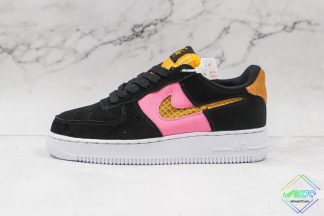 Nike Air Force 1 Low Orange Trance-Lotus Pink Svart