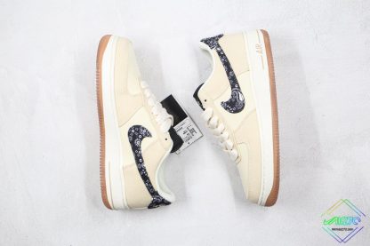 Nike Air Force 1 Low Paisley Swoosh Beige tongue