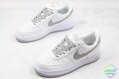 Nike Air Force 1 Low White Grey with 3M Reflective overall