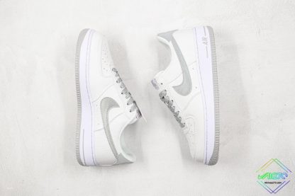 Nike Air Force 1 Low White Grey with 3M Reflective panling