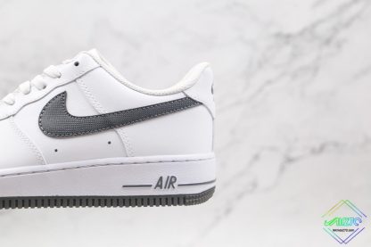 Nike Air Force 1 Low White Iron Grey close look