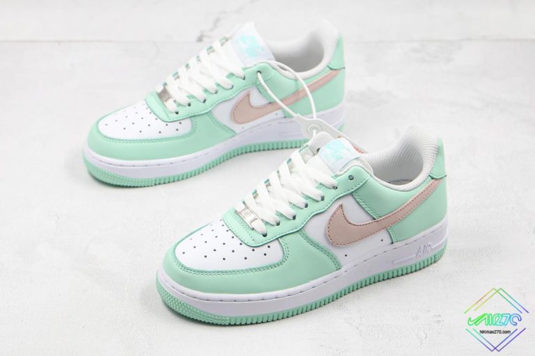 nike air force 1 white with mint green tick