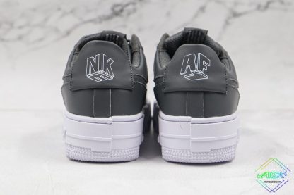 Nike Air Force 1 Pixel Black White heel