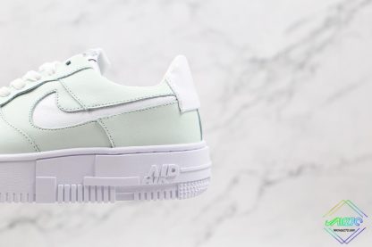 Nike Air Force 1 Pixel Ghost Aqua swoosh