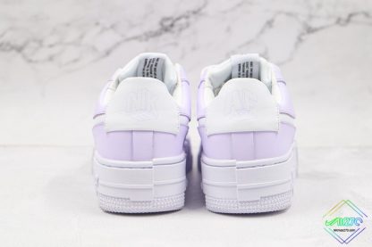Nike Air Force 1 Pixel Lilac Purple Heel