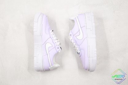 Nike Air Force 1 Pixel Lilac Purple Panling swoosh