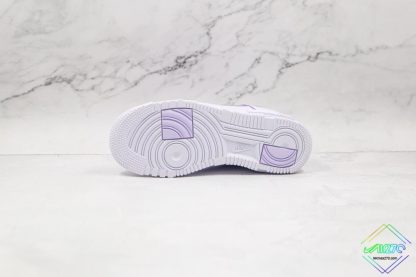 Nike Air Force 1 Pixel Lilac Purple underfoot